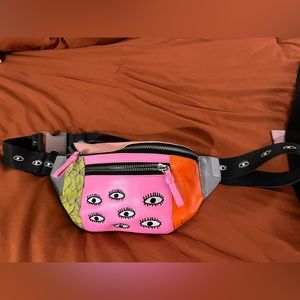 Min and min leather Fanny pack